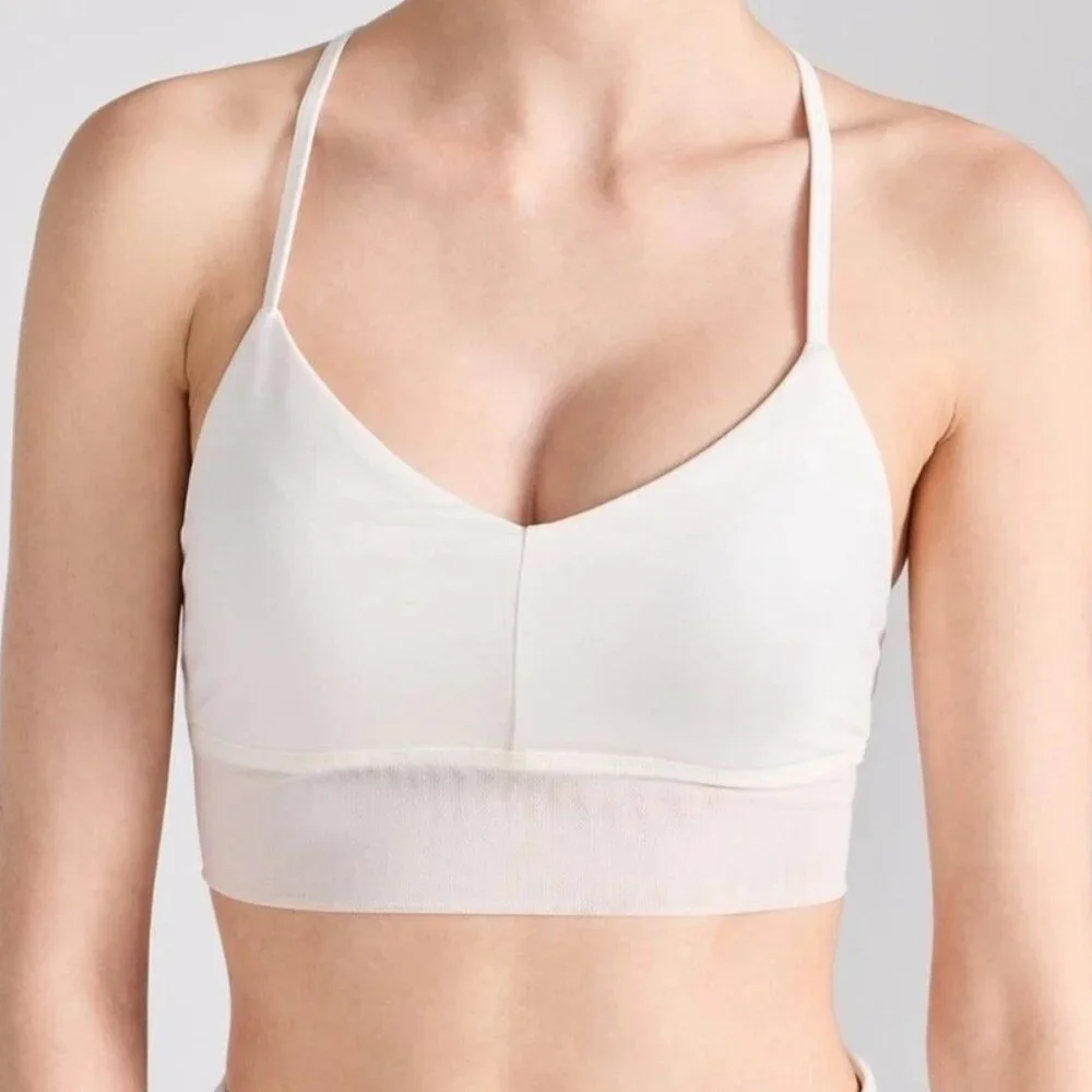 Alo Yoga "Lavish" Sports Bra White Small - Picture 2 of 5
